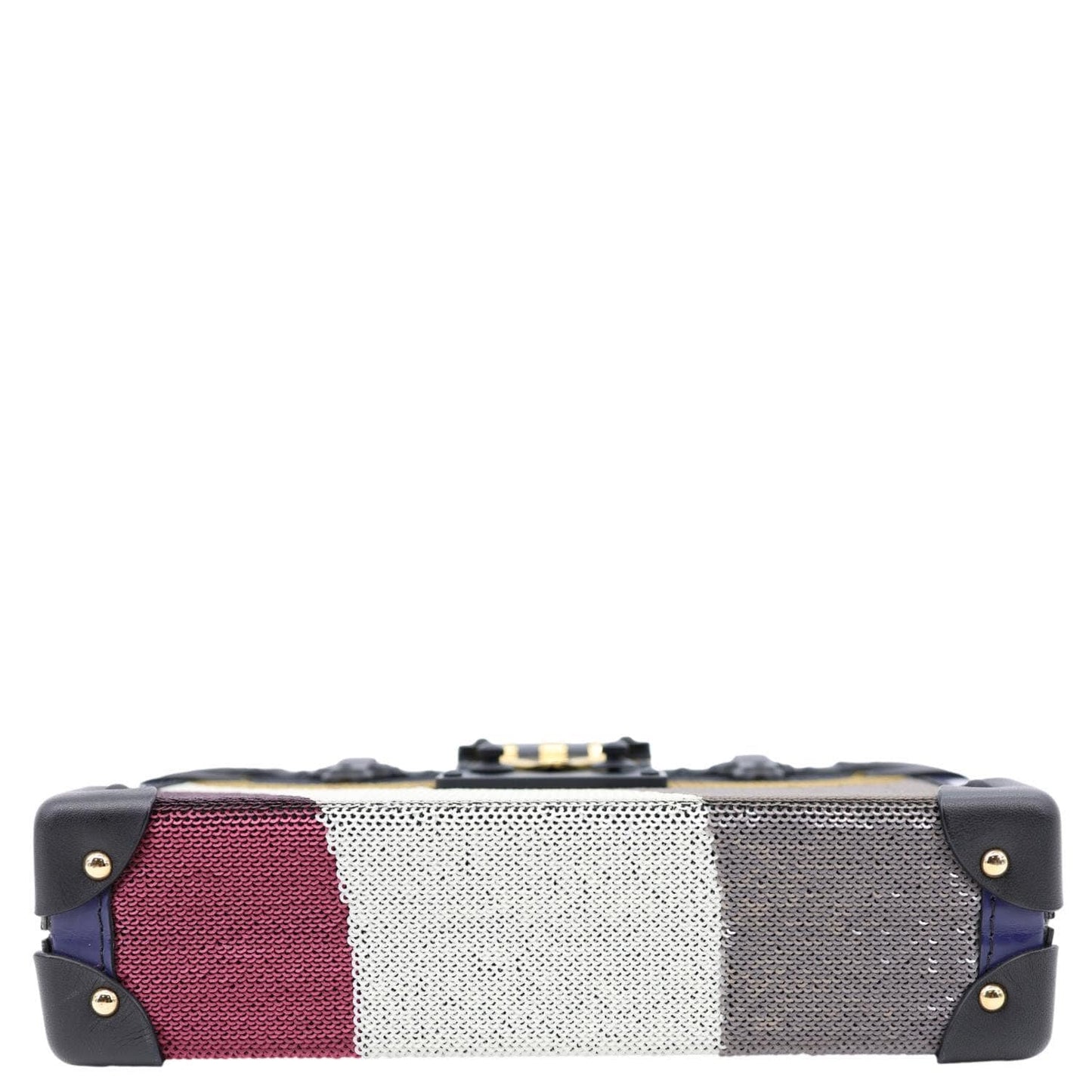 LOUIS VUITTON Petite Malle Sequins Shoulder Bag Multicolor