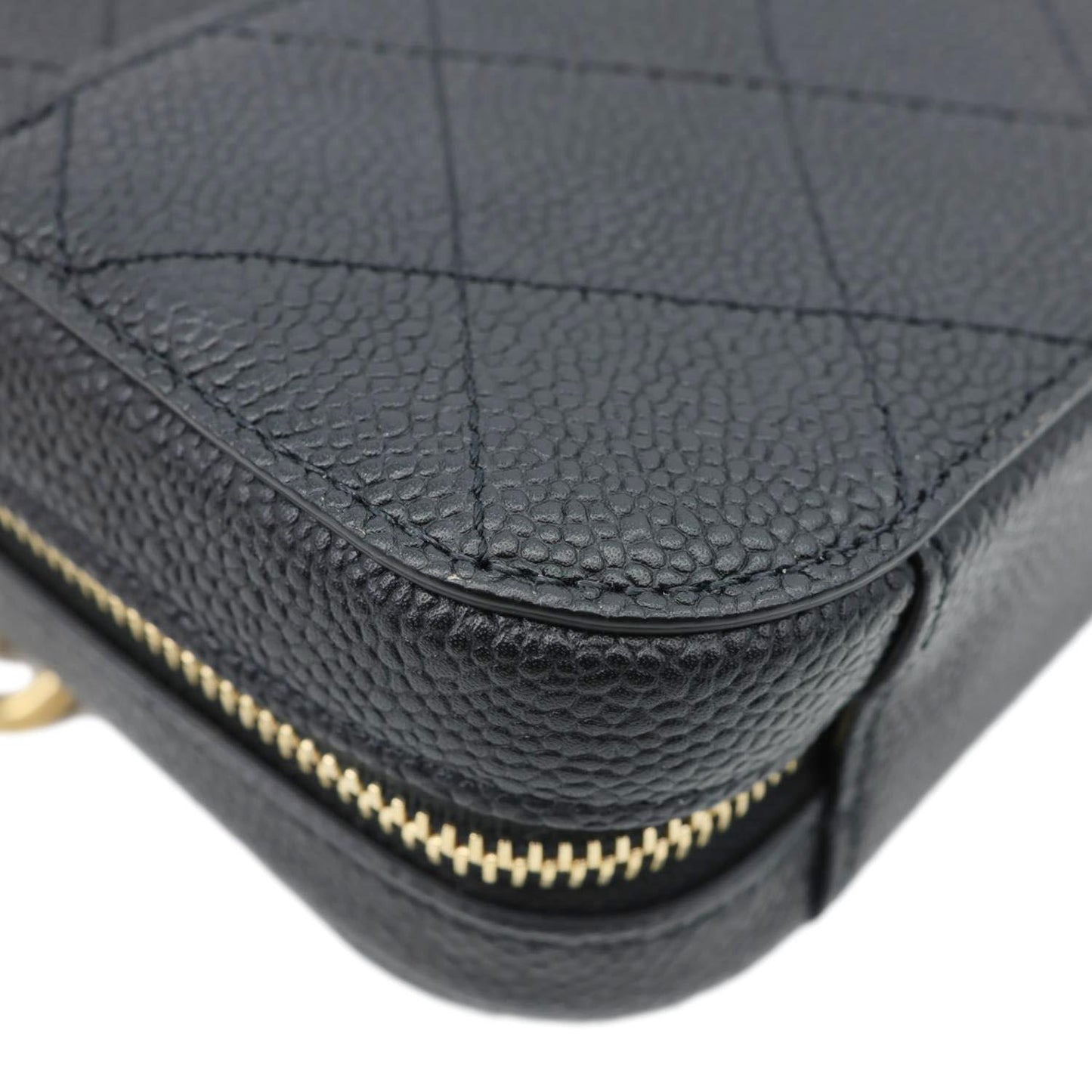 CHANEL Chic Affinity Stitched Caviar Leather Waist Bag Black