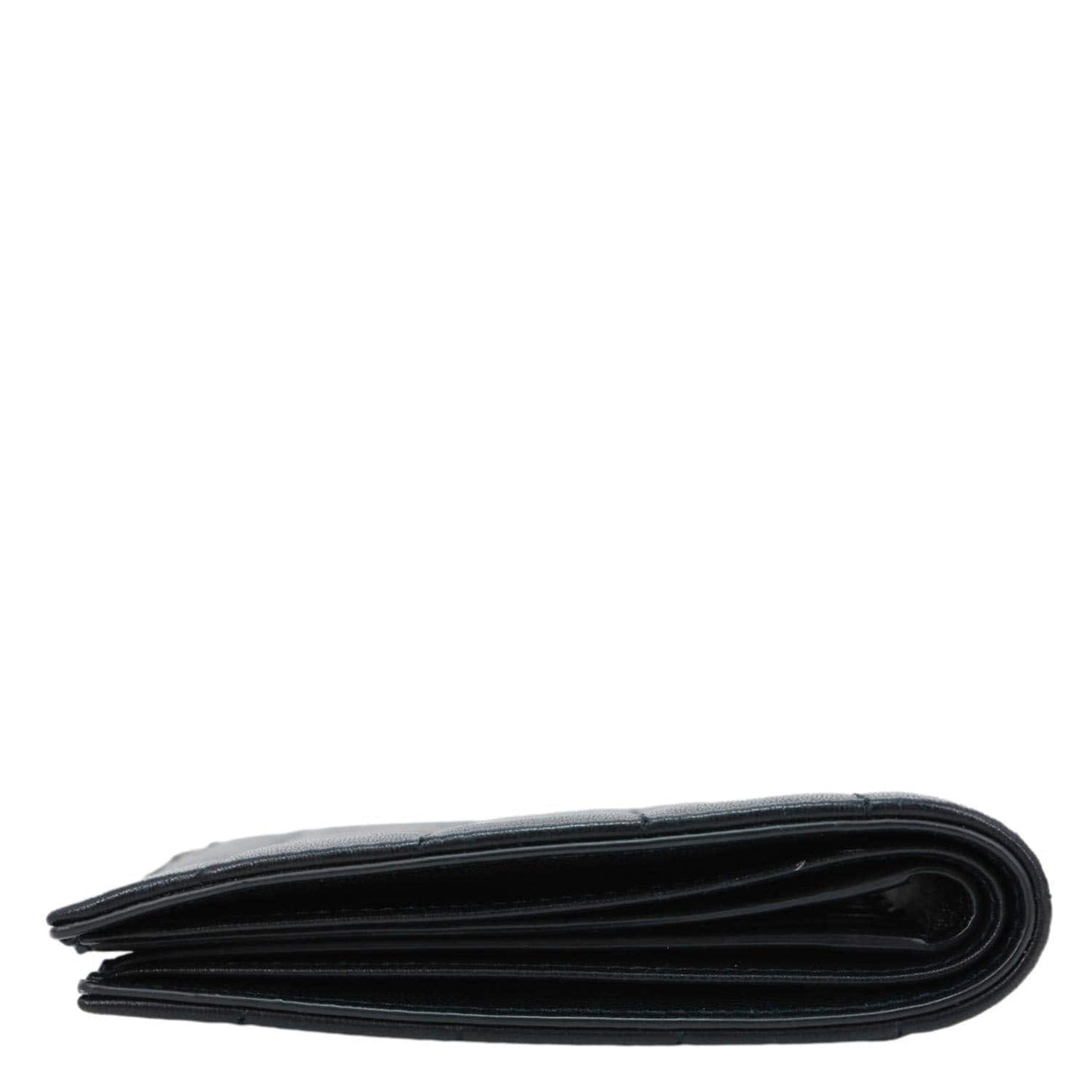 YVES SAINT LAURENT Leather Men's Bifold Wallet Black