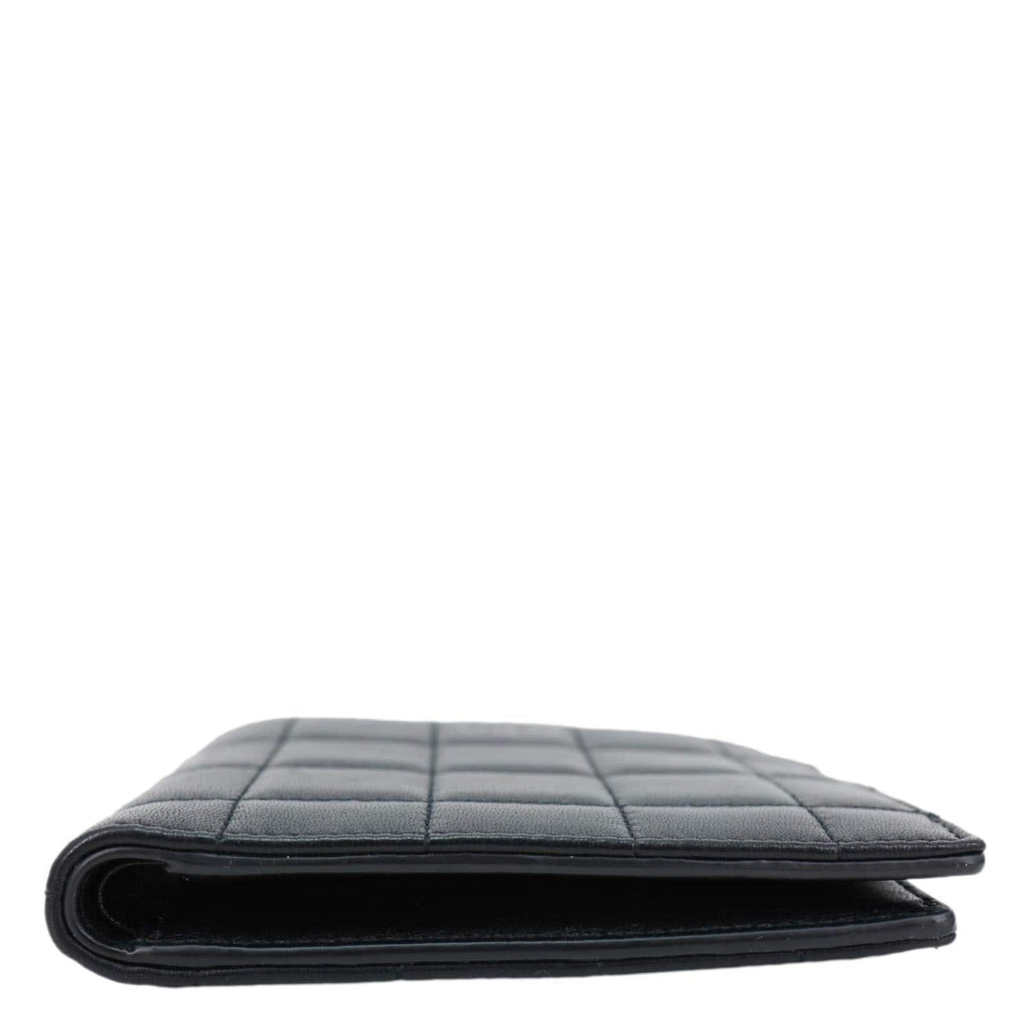 YVES SAINT LAURENT Leather Men's Bifold Wallet Black