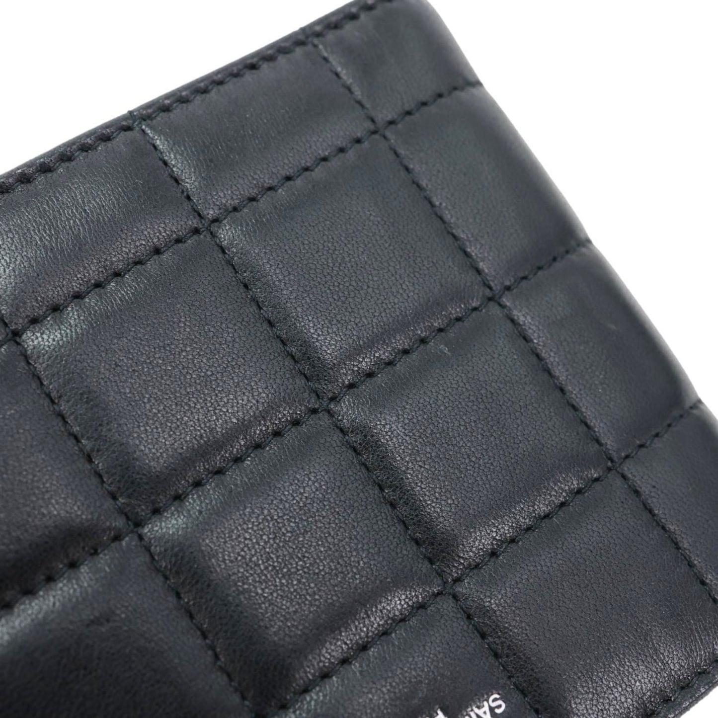 YVES SAINT LAURENT Leather Men's Bifold Wallet Black