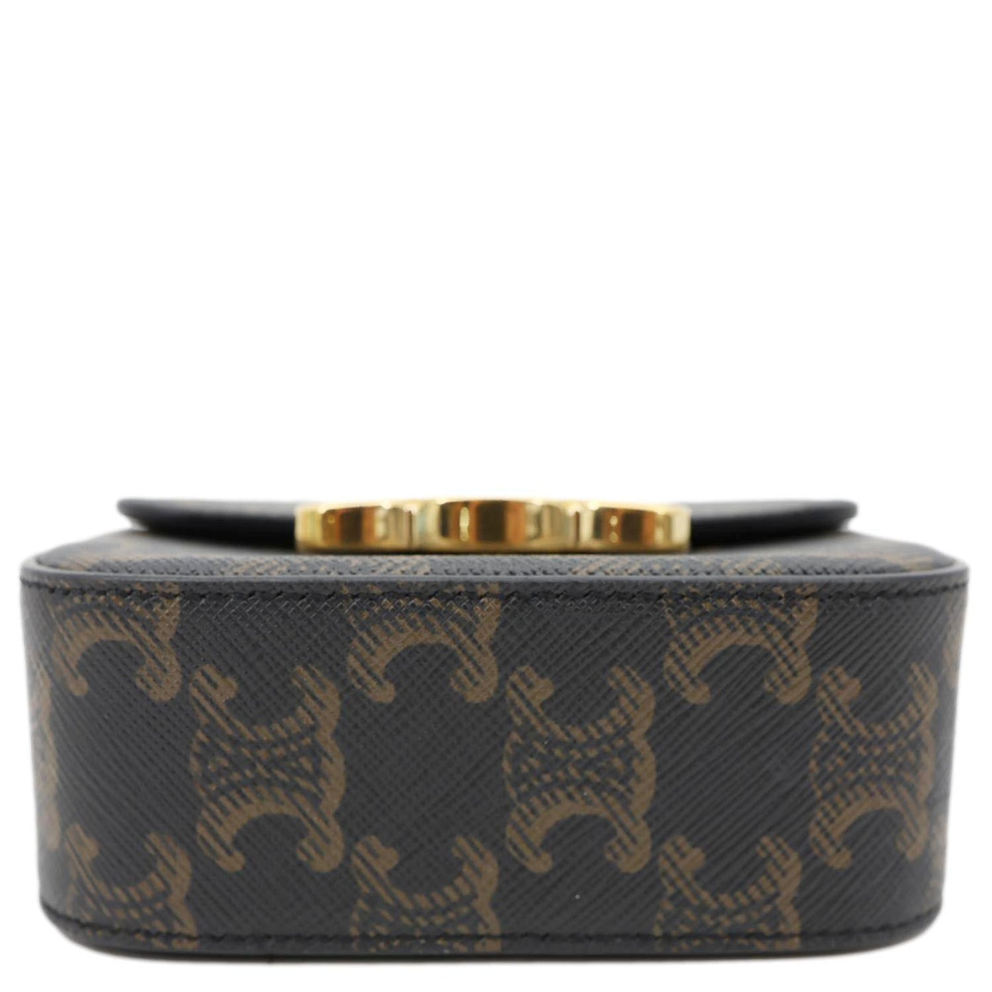 CELINE Triomphe Mini Canvas Shoulder Bag Brown