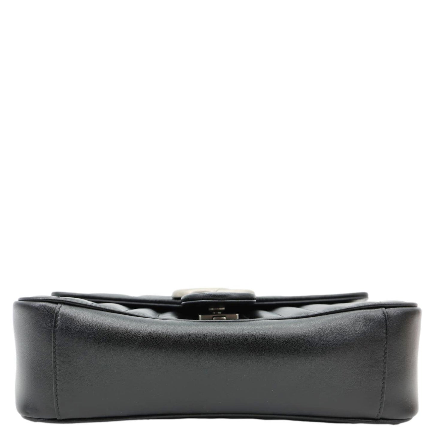 GUCCI GG Marmont Small Matelasse Leather Crossbody Bag Black 443497