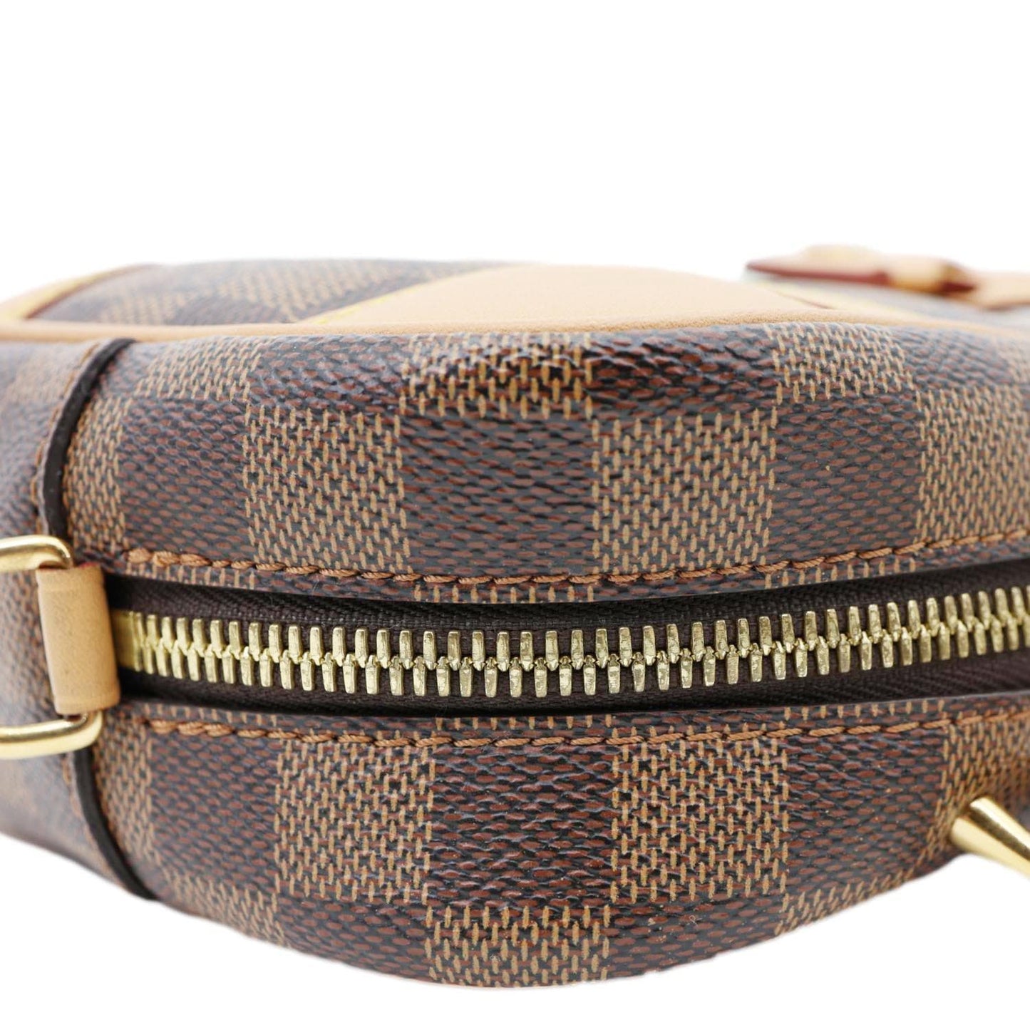 LOUIS VUITTON Valisette Souple BB Damier Ebene Shoulder Bag Brown