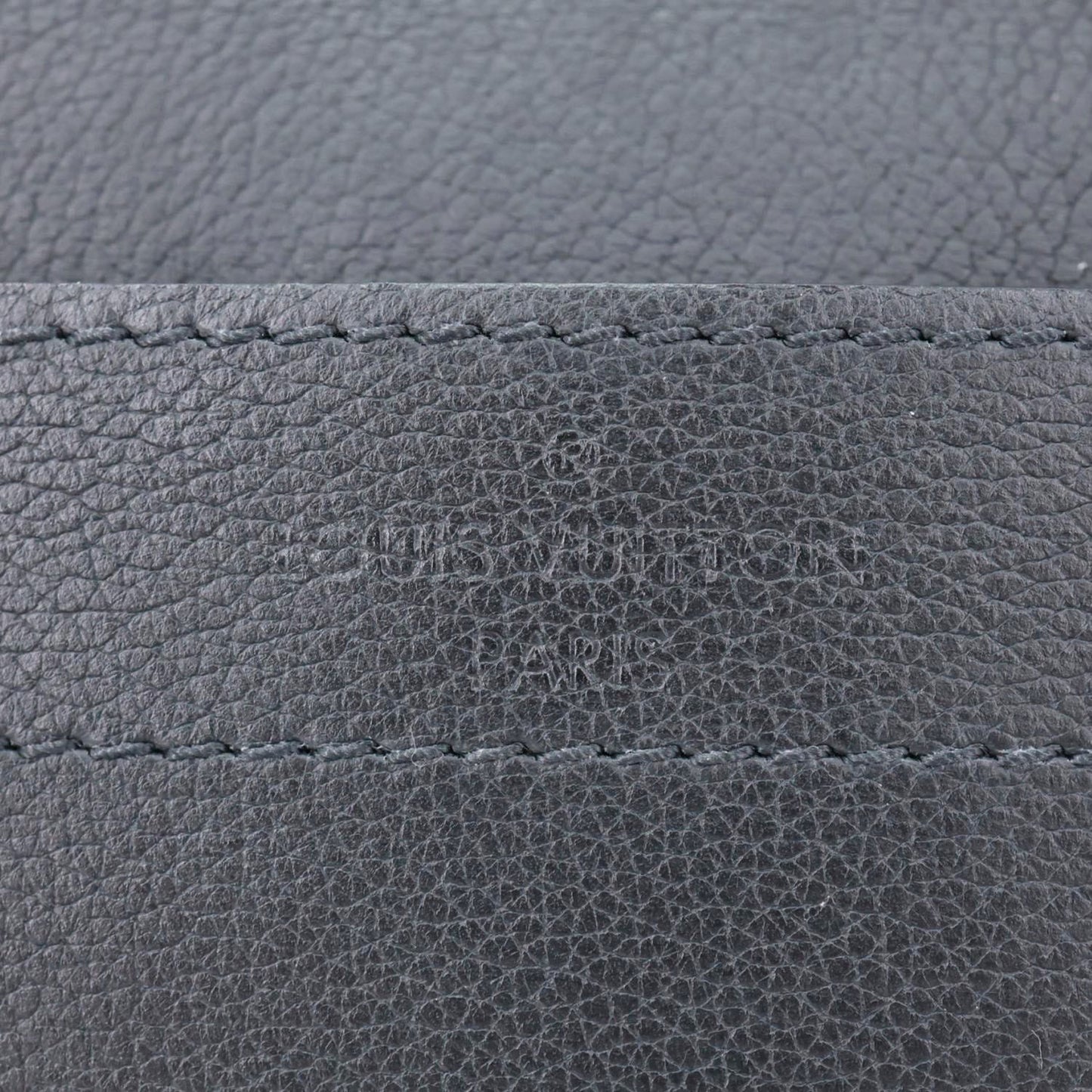 LOUIS VUITTON Lockme PM Taurillon Leather Chain Shoulder Bag Black