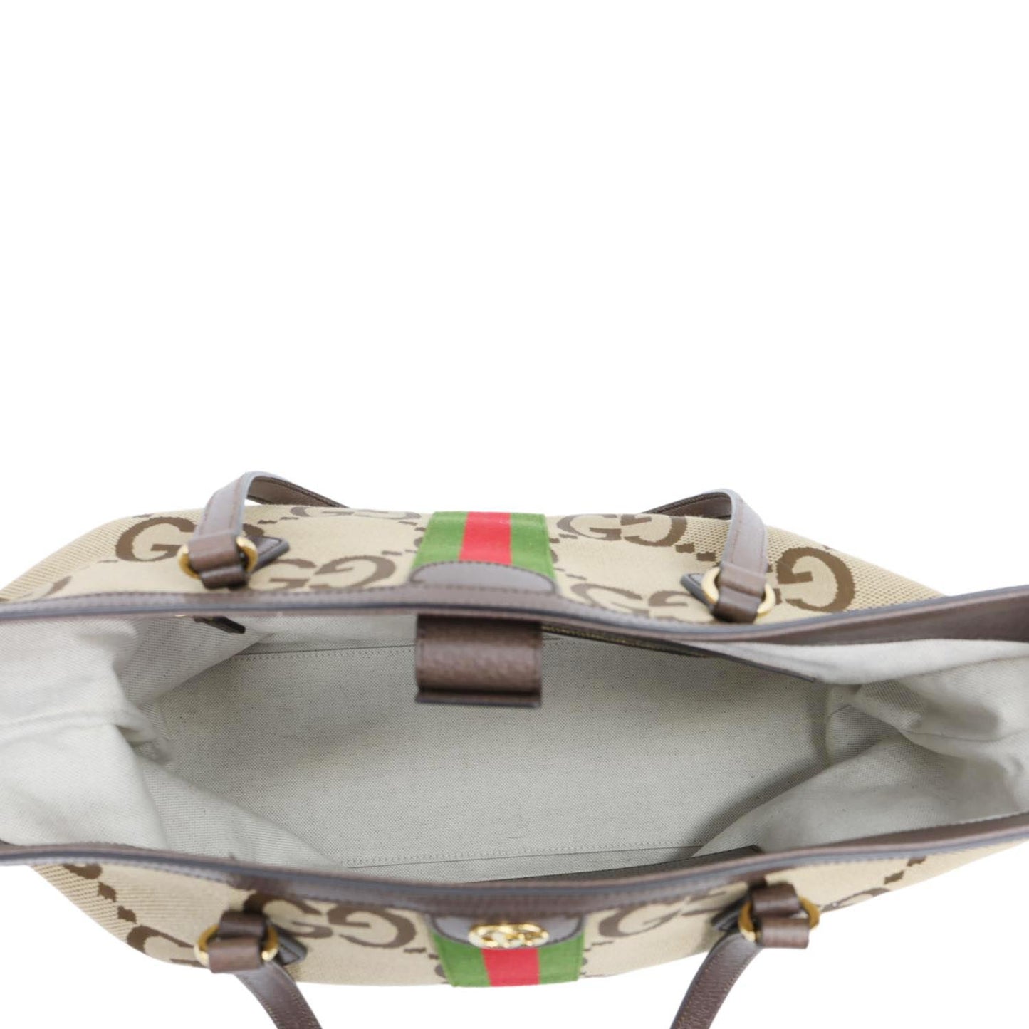 GUCCI Ophidia Medium GG Supreme Canvas Tote Bag Beige 631685
