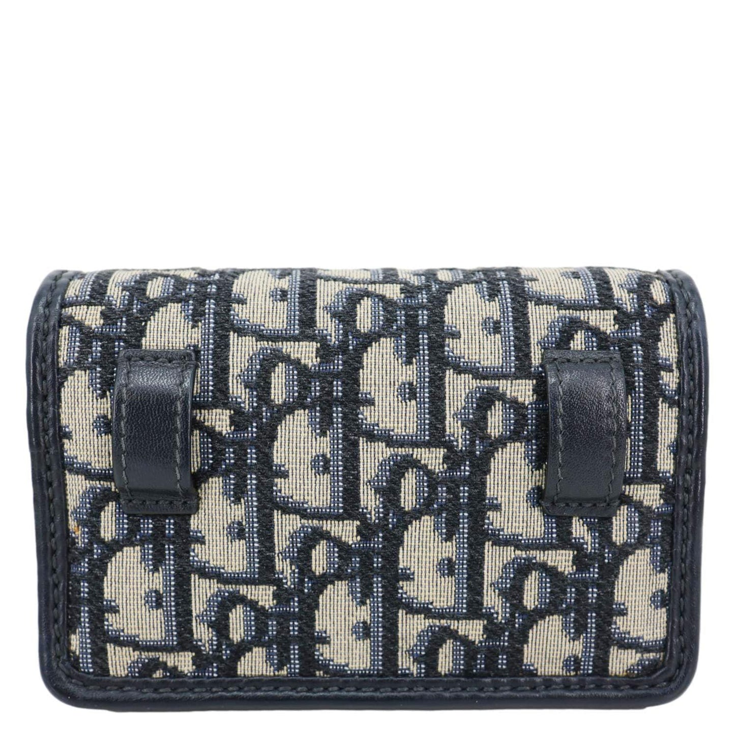 CHRISTIAN DIOR 30 Montaigne 2 In 1 Nano Jacquard Oblique Pouch Blue