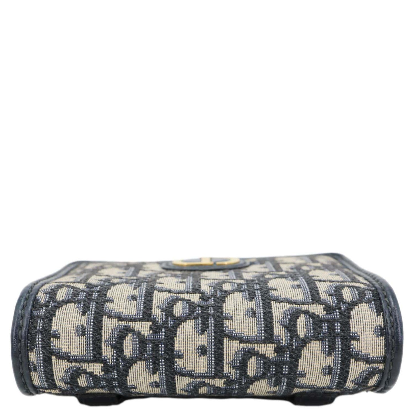 CHRISTIAN DIOR 30 Montaigne 2 In 1 Nano Jacquard Oblique Pouch Blue