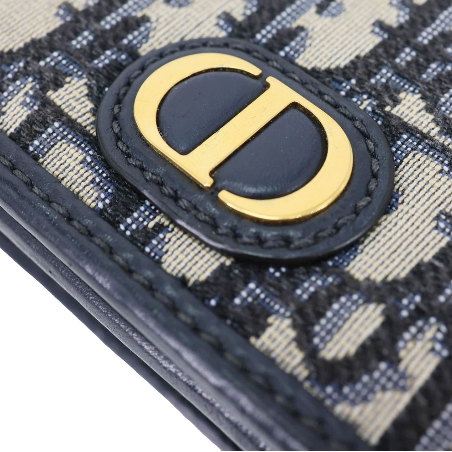 CHRISTIAN DIOR 30 Montaigne 2 In 1 Nano Jacquard Oblique Pouch Blue