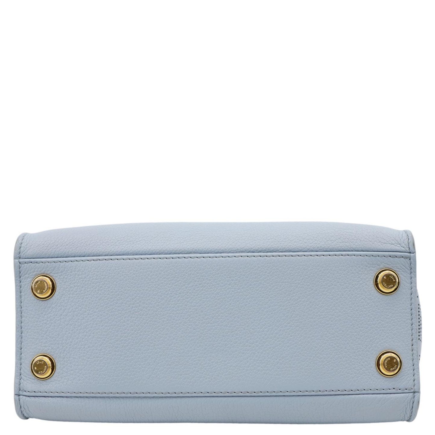 LOUIS VUITTON On My Side PM Monogram Mahina Leather Shoulder Bag Blue