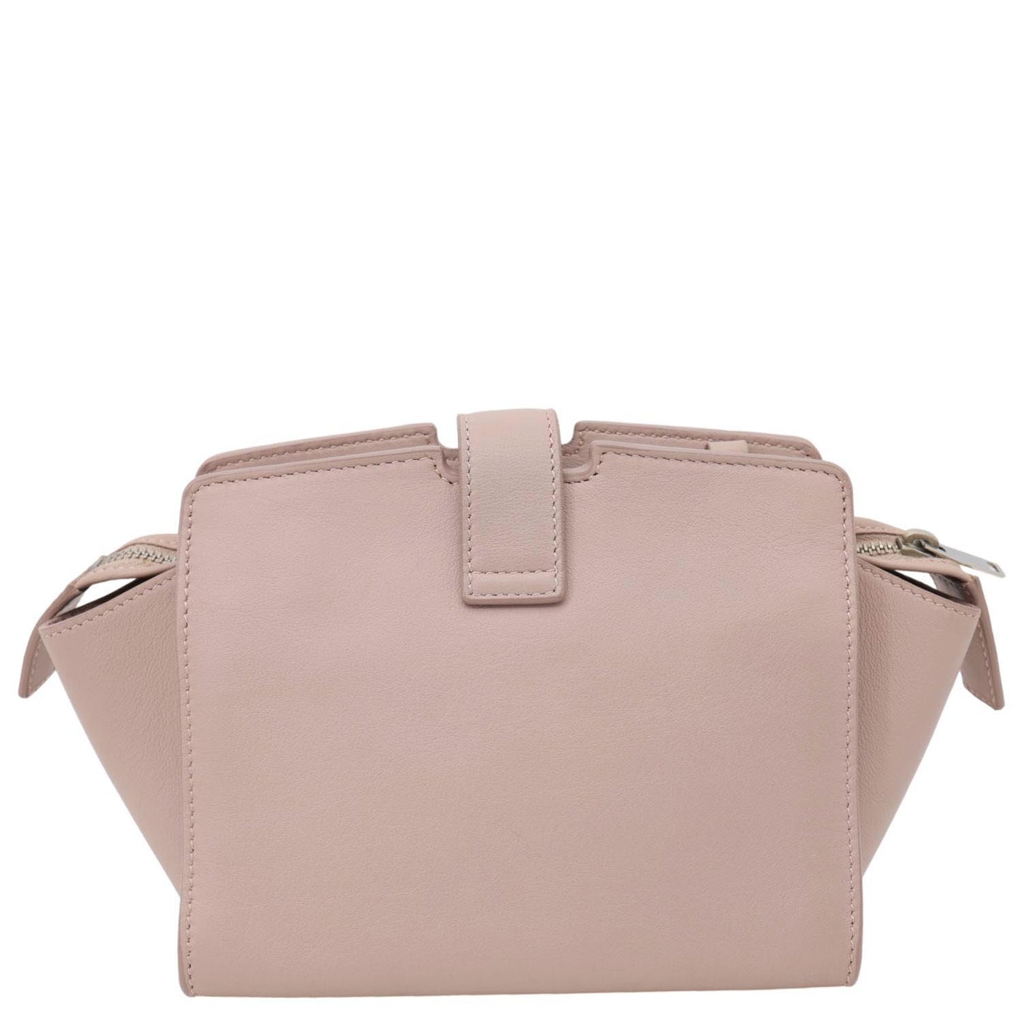 YVES SAINT LAURENT Monogram Cabas Toy Calfskin Leather Crossbody Bag Pink
