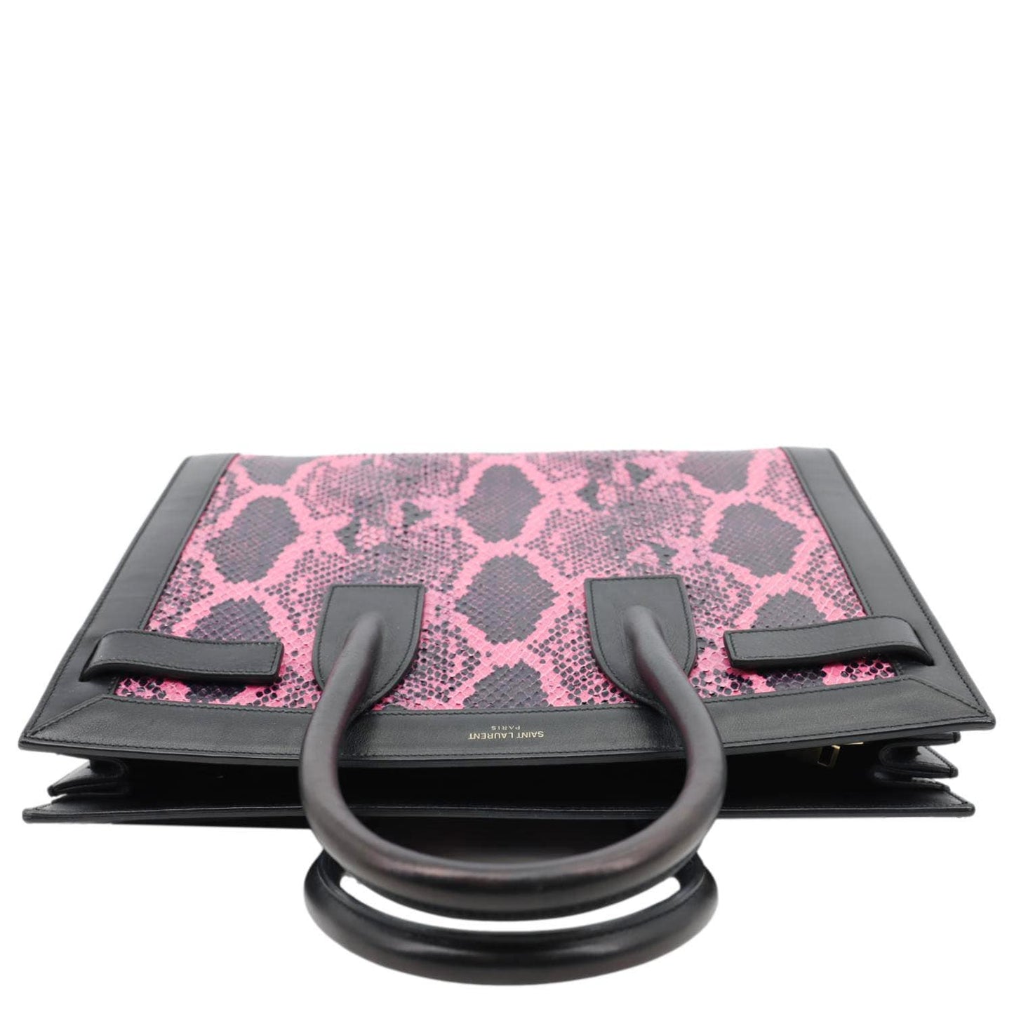 YVES SAINT LAURENT Sac De Jour Small Python Leather Shoulder Bag Pink