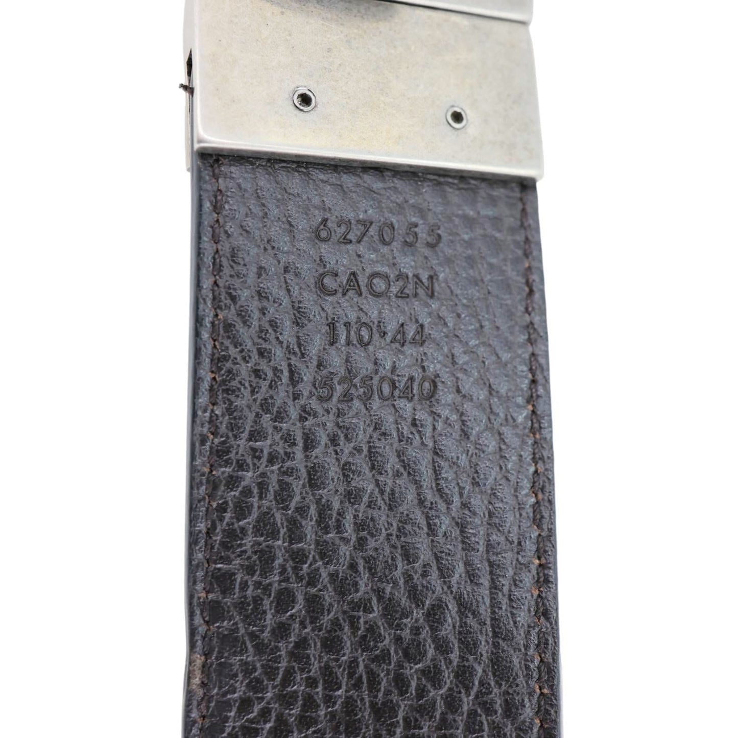 GUCCI GG Buckle Leather Belt Black 627055 110/44