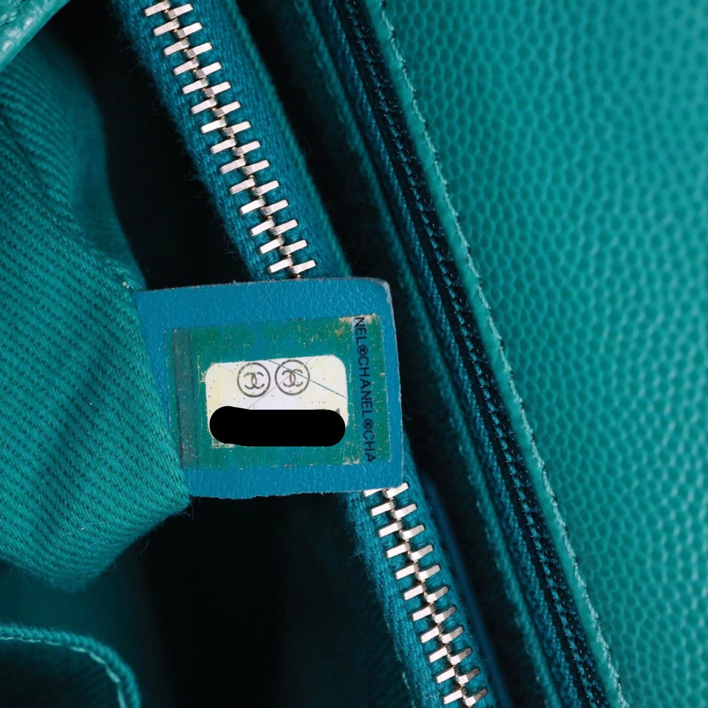 CHANEL Coco Handle Flap Small Quilted Caviar Leather Crossbody Bag Green