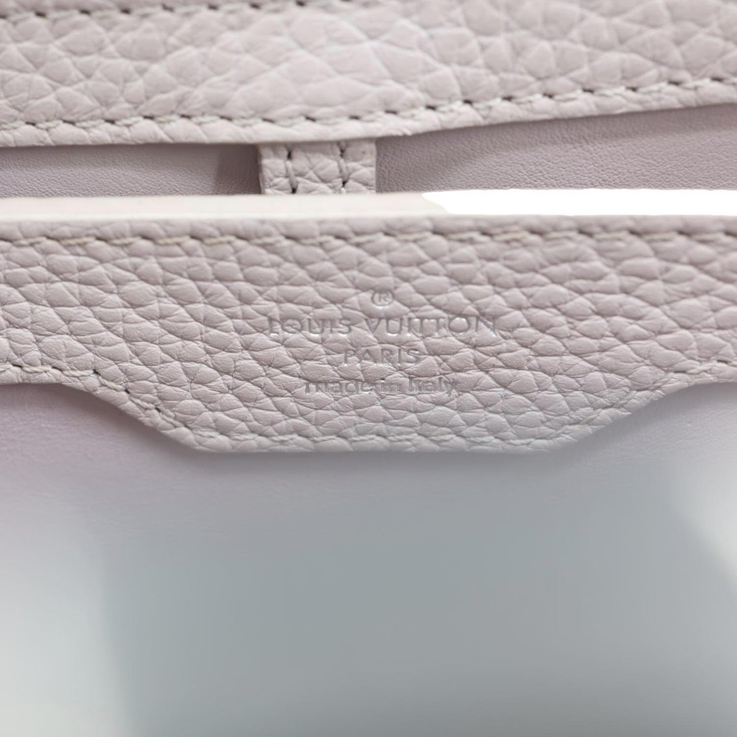 LOUIS VUITTON Capucines PM Taurillon Leather Crossbody Bag Tricolor