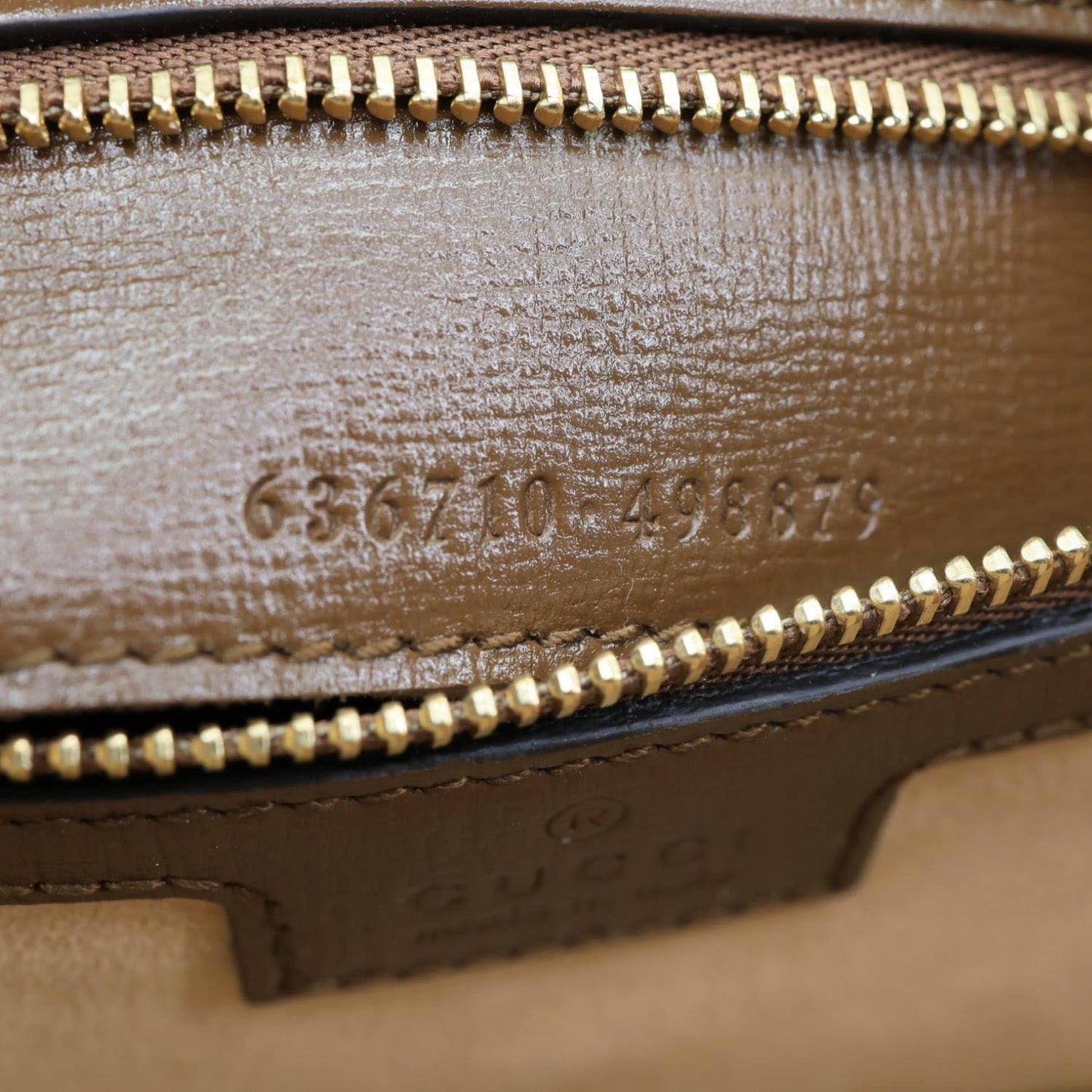 GUCCI Jackie 1961 Medium GG Monogram Canvas Crossbody Bag Beige 636710