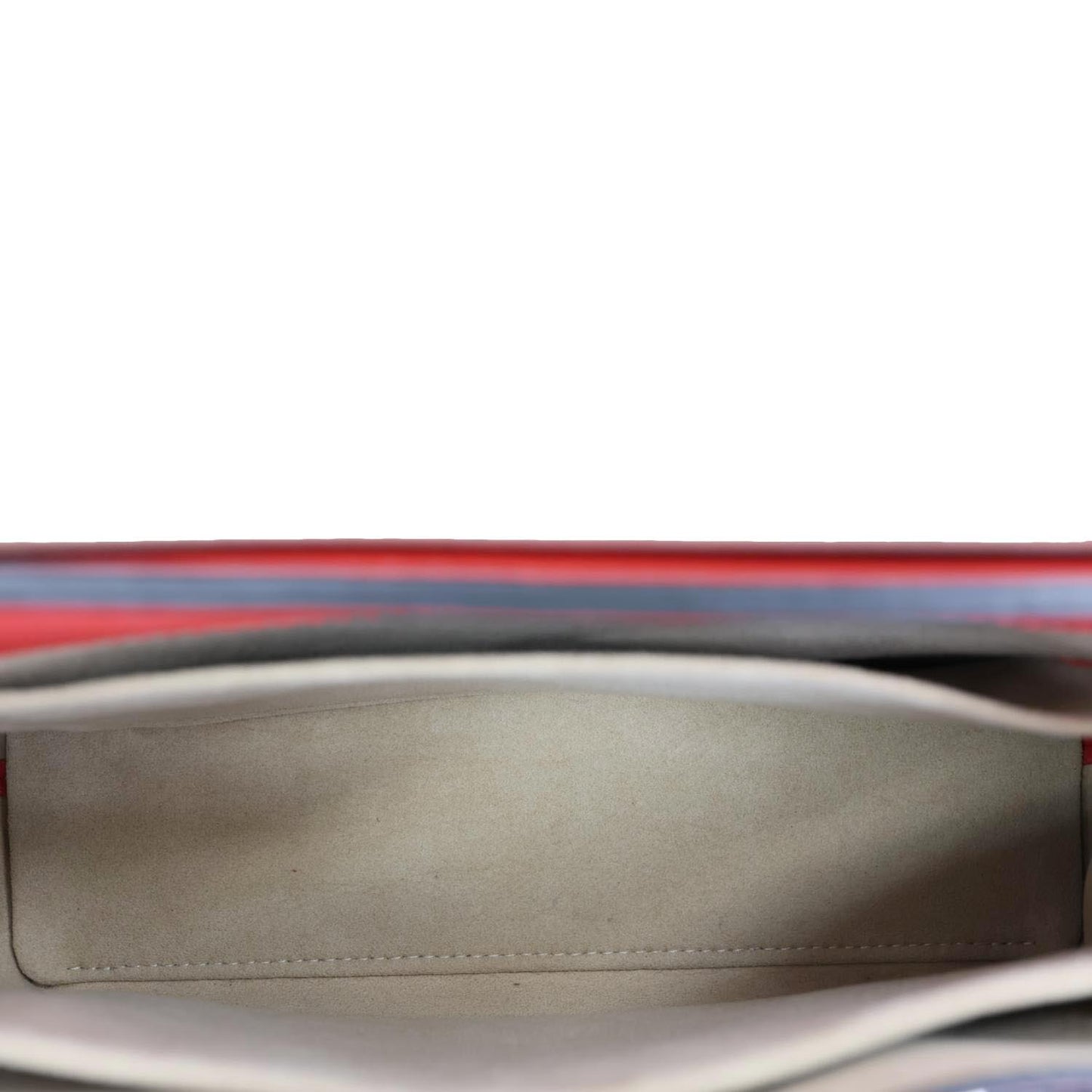 LOUIS VUITTON Lockme Ever Leather Crossbody Bag Red