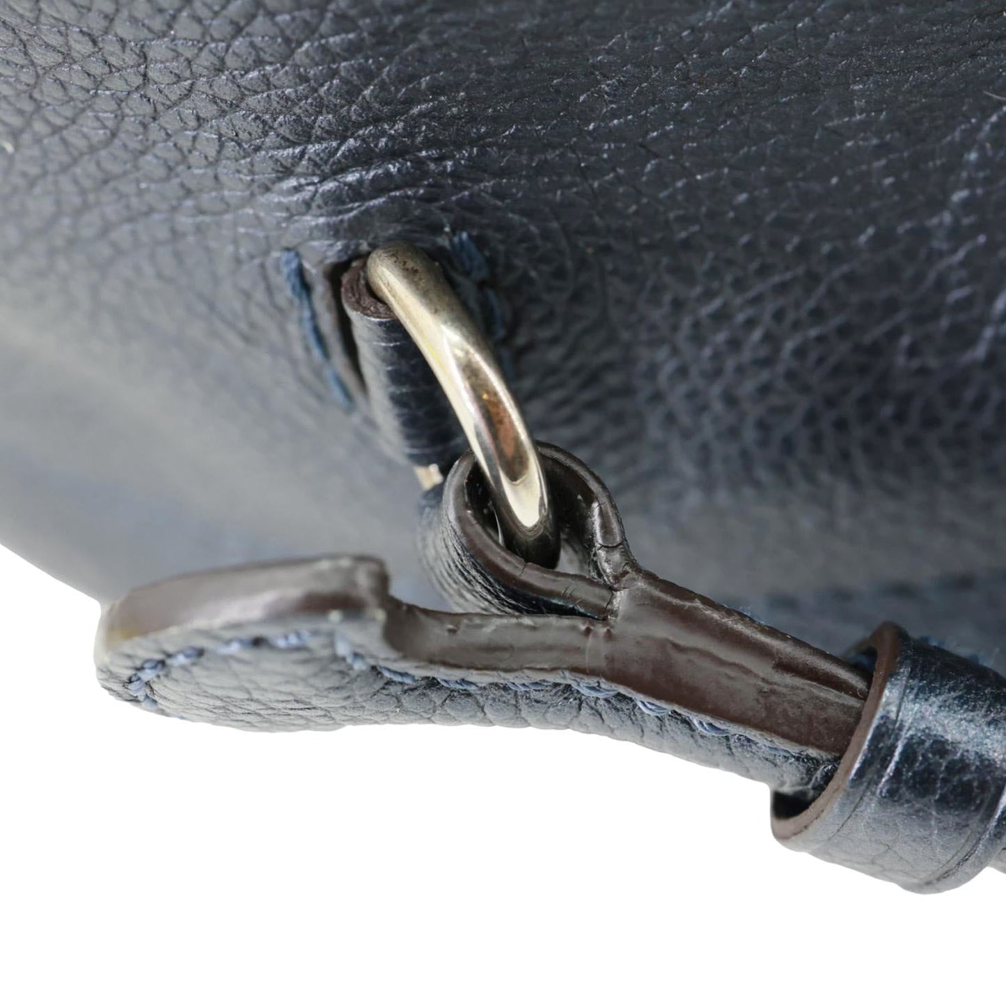 LOUIS VUITTON Flower Pins Monogram Empreinte Leather Backpack Blue