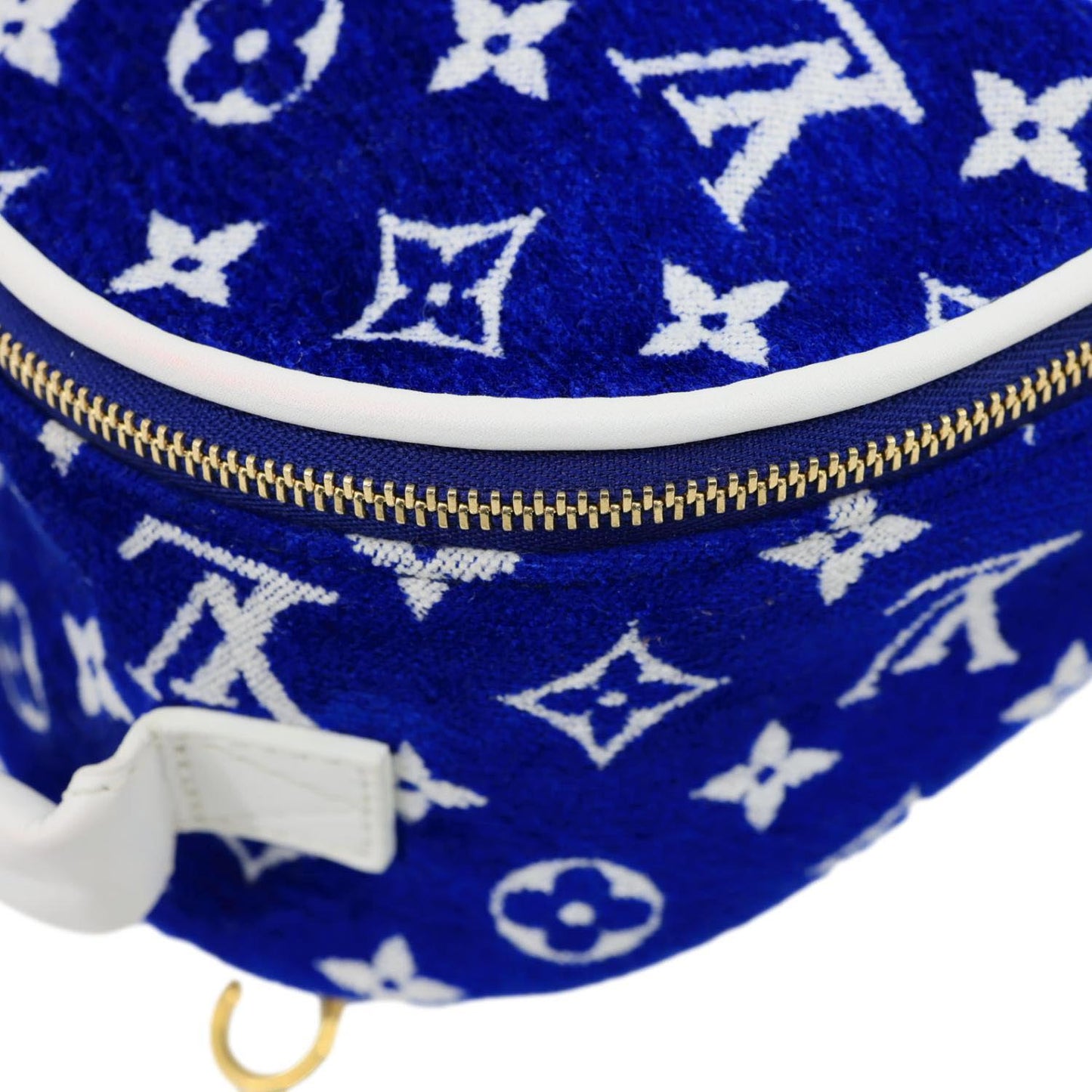 LOUIS VUITTON Palm Spring Mini Velvet Backpack Blue