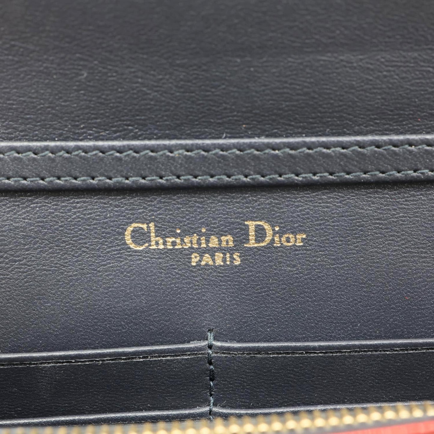 CHRISTIAN DIOR Diorama Flap Micro-Cannage Patent Leather Crossbody Bag Red