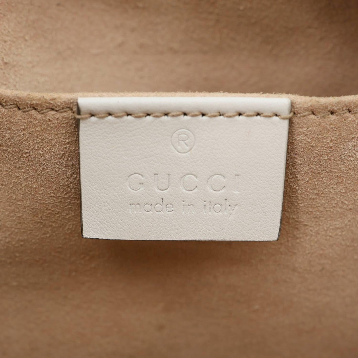 GUCCI GG Marmont Small Matelasse Chevron Leather Camera Bag White 447632