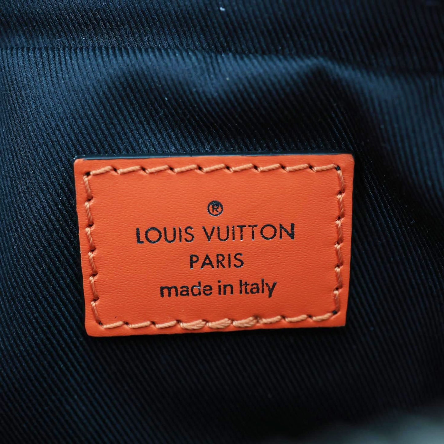 LOUIS VUITTON Danube PM Slim Epi Leather Crossbody Bag Navy Blue