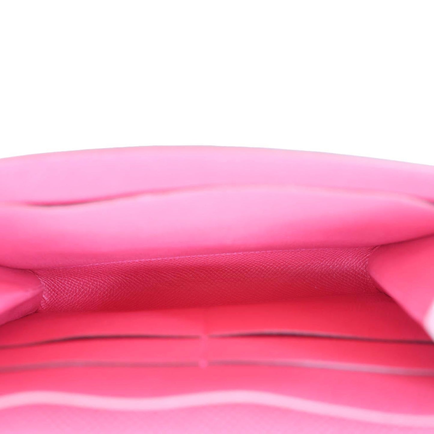 HERMES Clic 16 Epsom Leather Wallet on Strap Crossbody Bag Pink