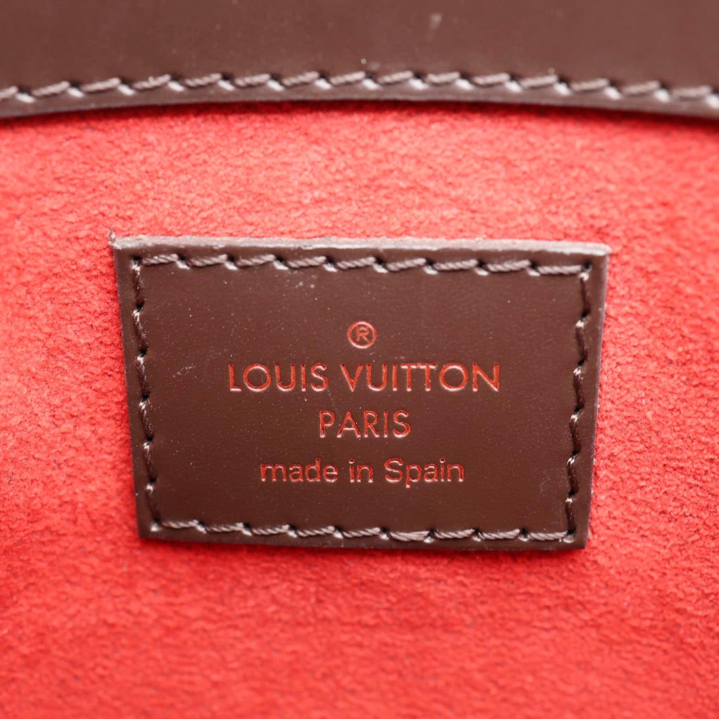 LOUIS VUITTON Rivoli MM Damier Ebene Shoulder Bag Brown
