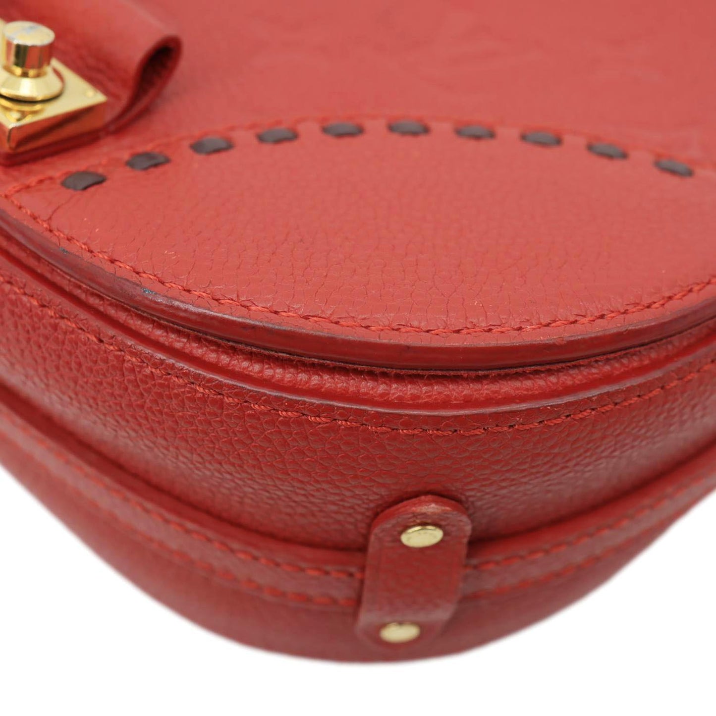 LOUIS VUITTON Junot Monogram Empreinte Leather Shoulder Bag Cherry