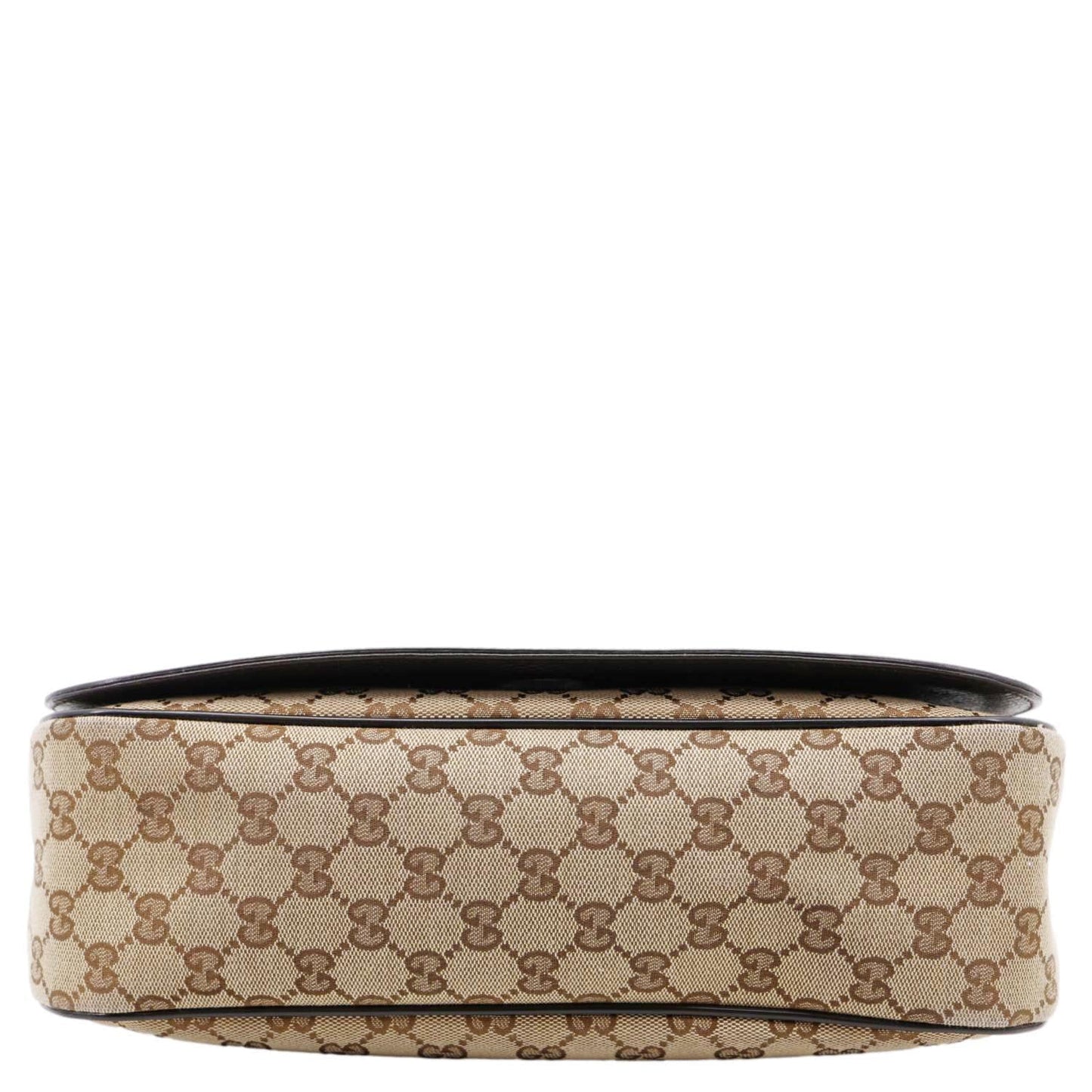 GUCCI GG  Flap Large Monogram Canvas Messenger Bag Beige 449171