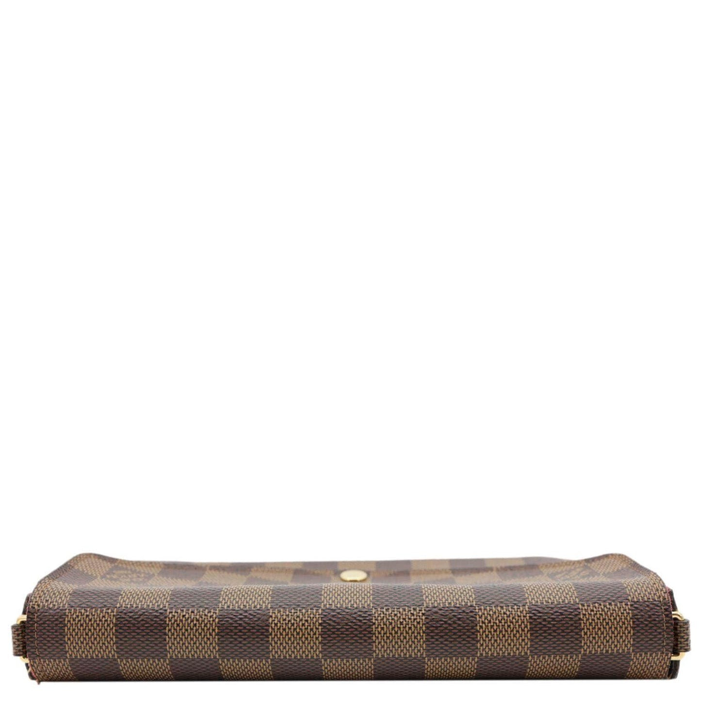 LOUIS VUITTON Felicie Pochette Damier Ebene Crossbody Bag Brown