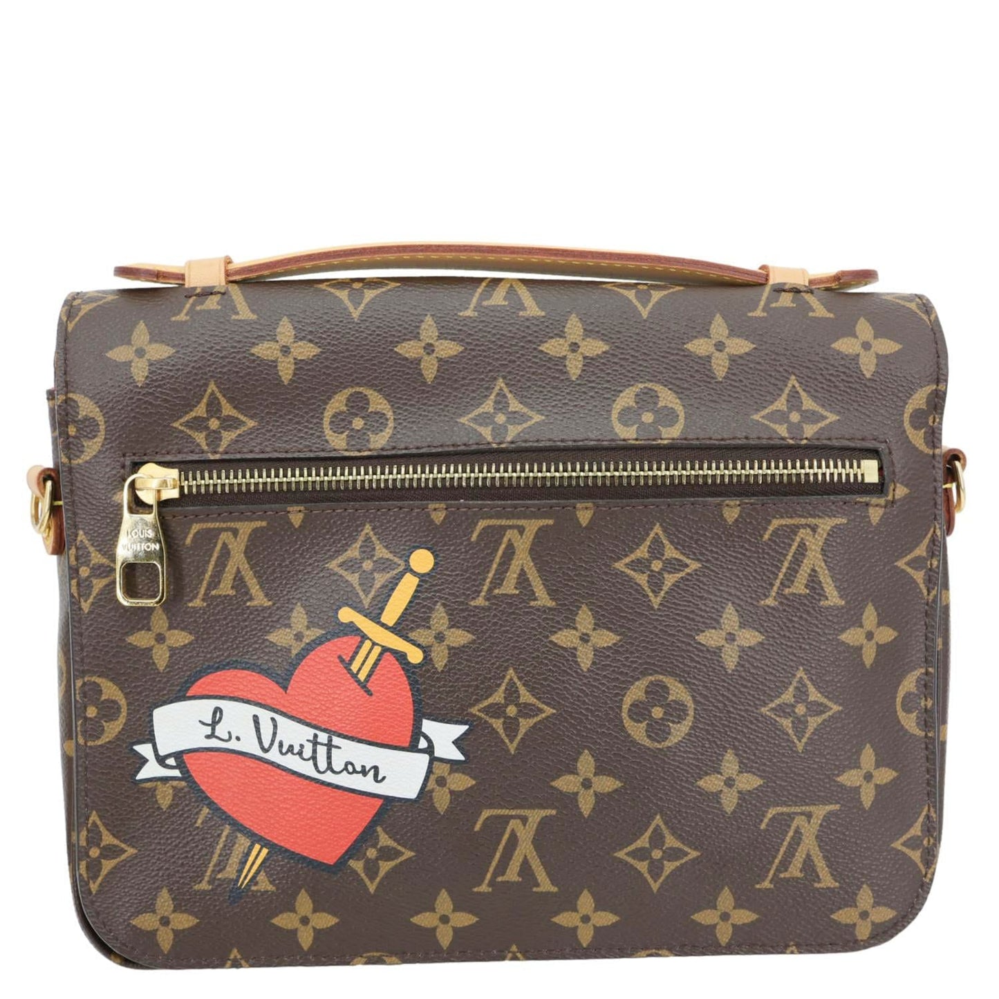LOUIS VUITTON Metis Pochette Patches Monogram Canvas Crossbody Bag Brown