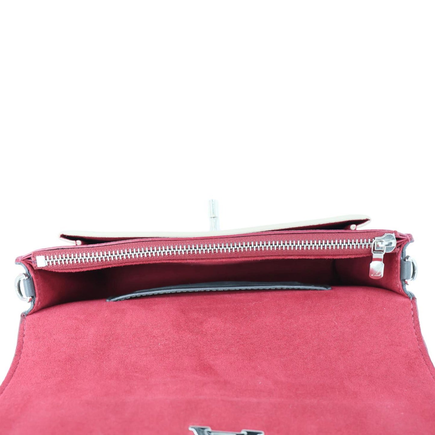LOUIS VUITTON Mylockme Leather Chain Crossbody Bag Bicolor