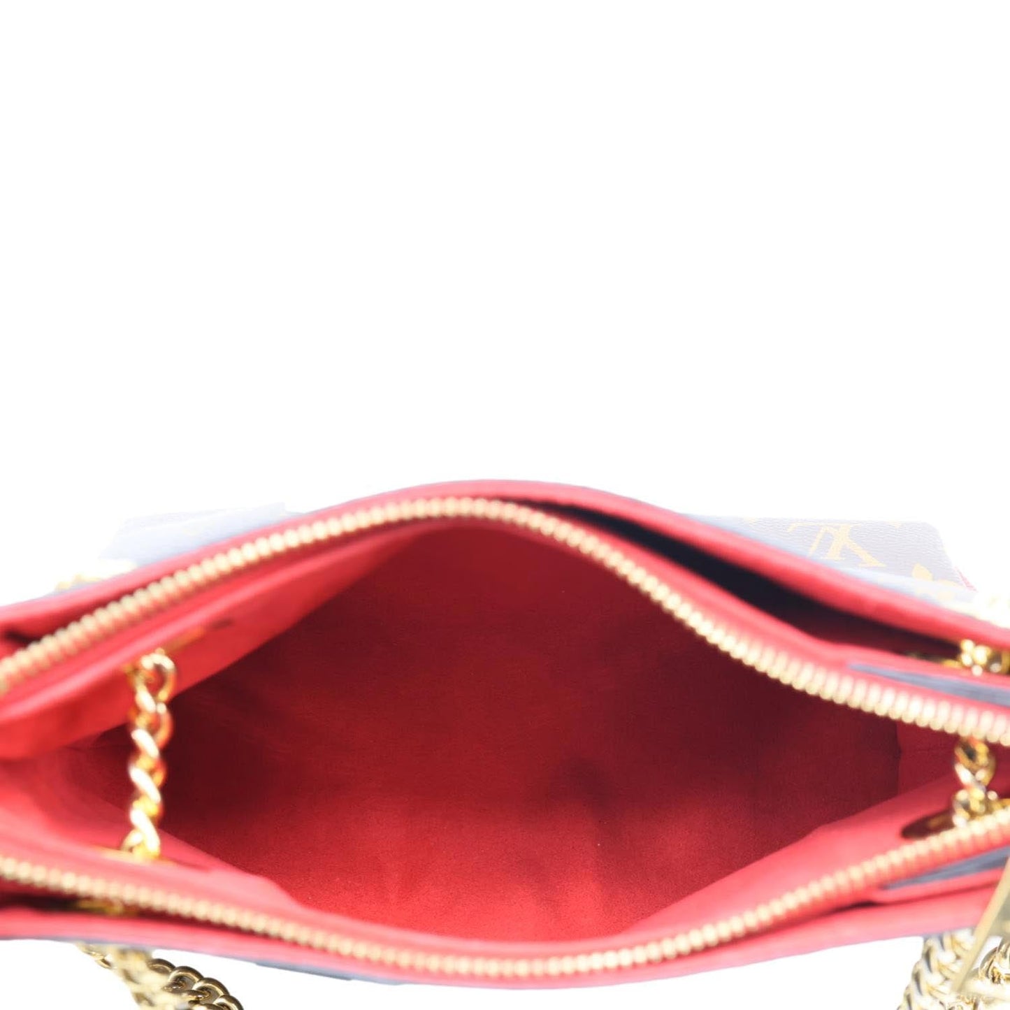 LOUIS VUITTON Surene BB Monogram Canvas Shoulder Bag Red