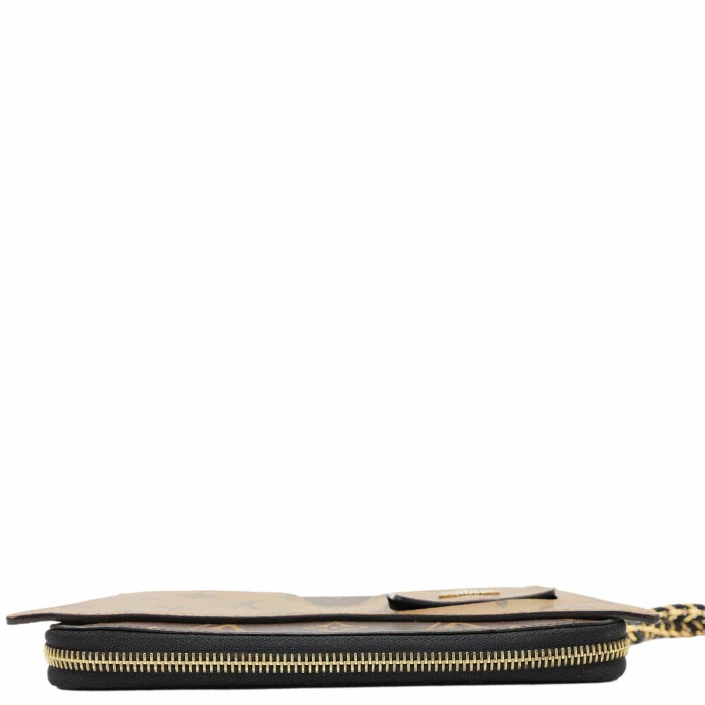 LOUIS VUITTON Shades Reverse Monogram Canvas Zippy Wallet Brown