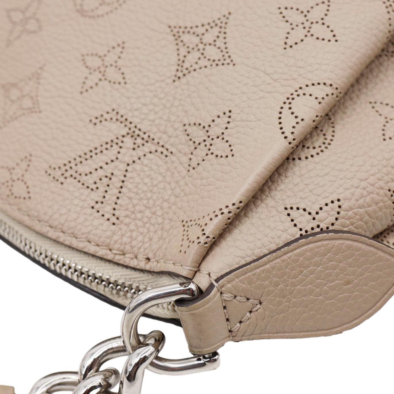 LOUIS VUITTON Babylone BB Mahina Leather Chain Shoulder Bag Galet