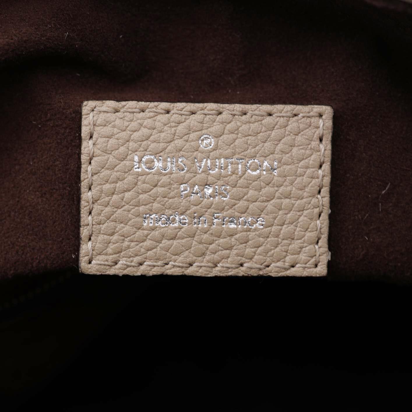 LOUIS VUITTON Babylone BB Mahina Leather Chain Shoulder Bag Galet