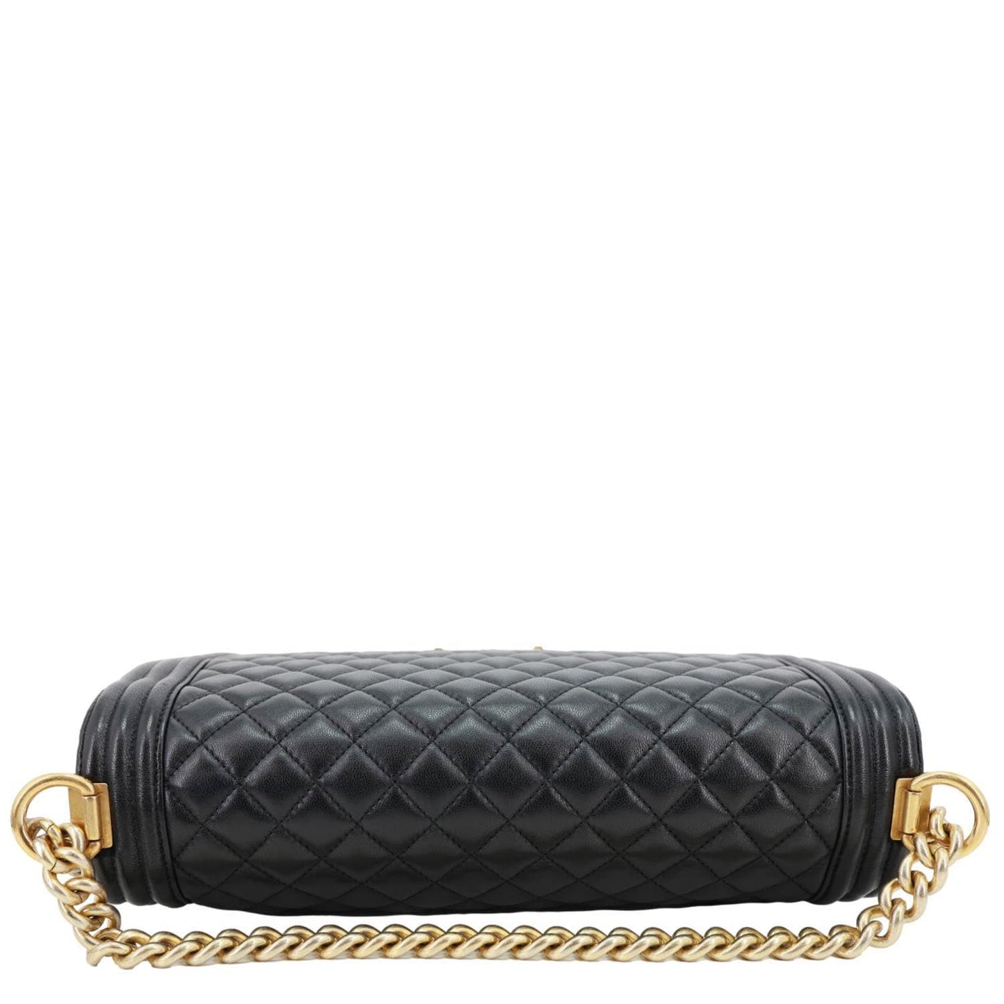 CHANEL Boy Flap Large Quilted Leather Crossbody Bag Black