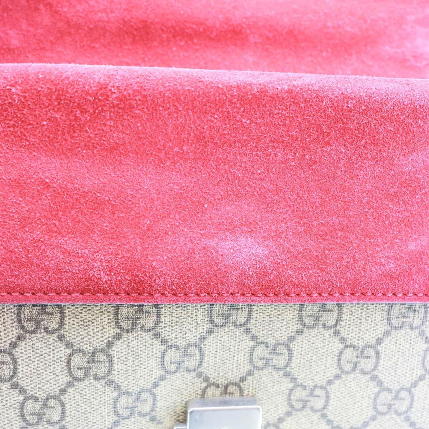 GUCCI Dionysus Mini GG Supreme Canvas Crossbody Bag Beige 421970