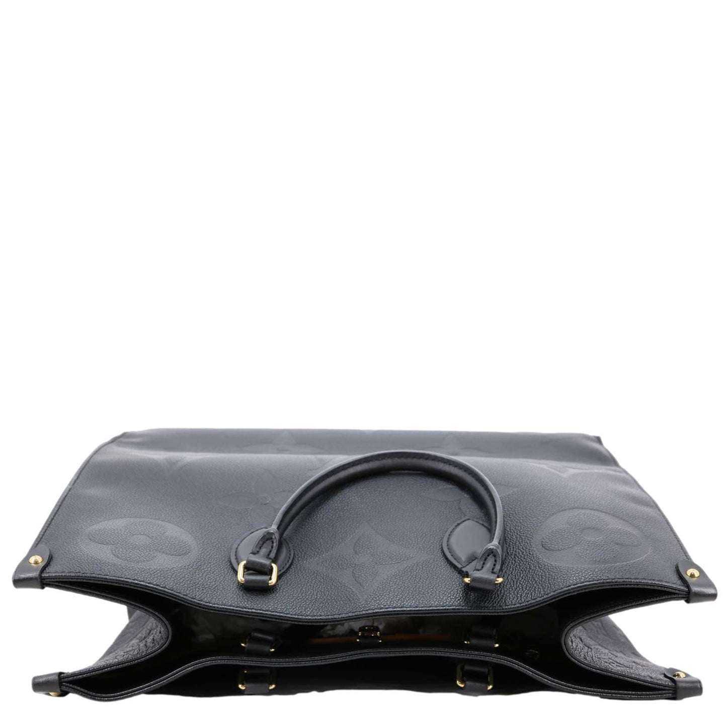 LOUIS VUITTON Onthego GM Giant Monogram Empreinte Shoulder Bag Black