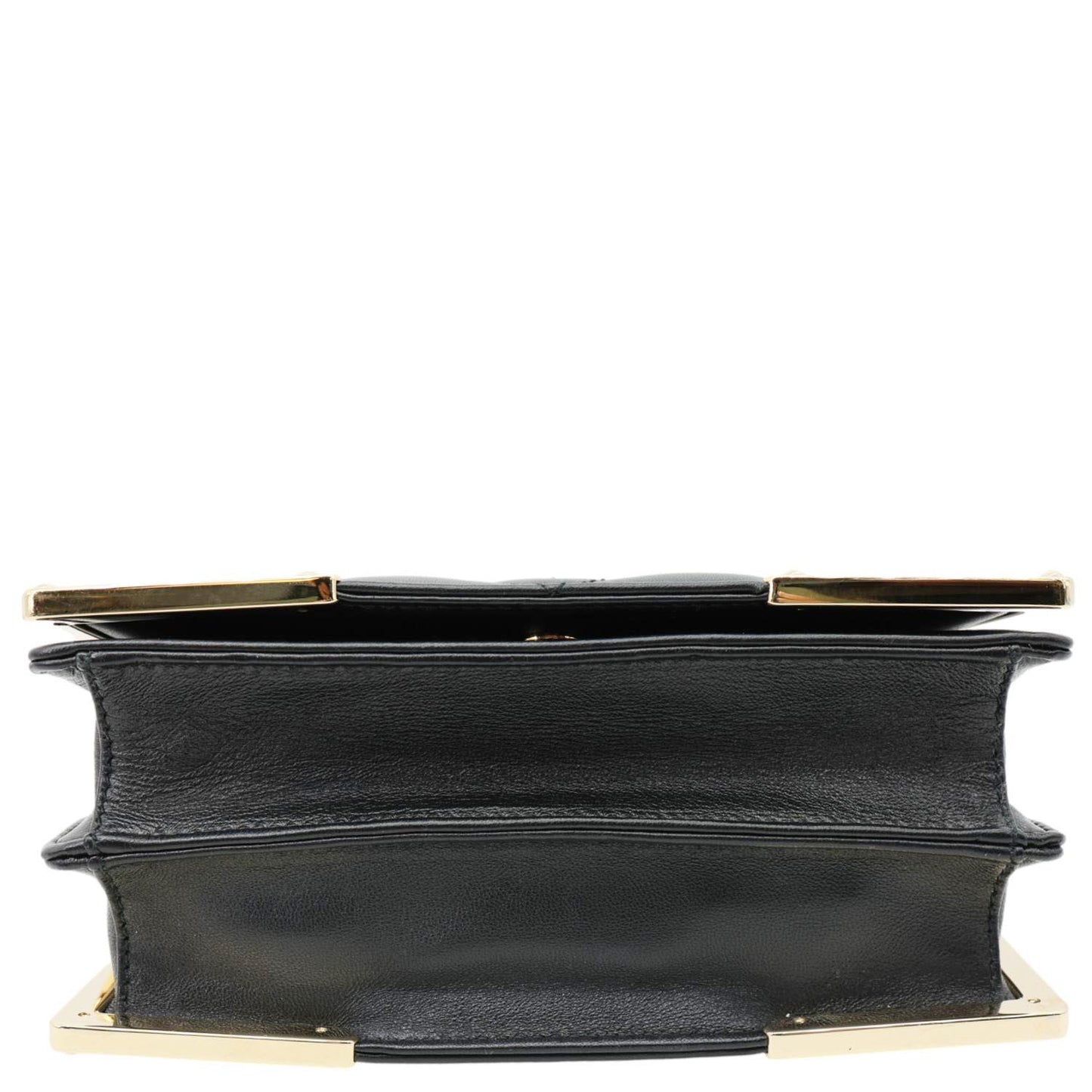 PRADA Quilted Nappa Stitched Leather Crossbody Bag Black