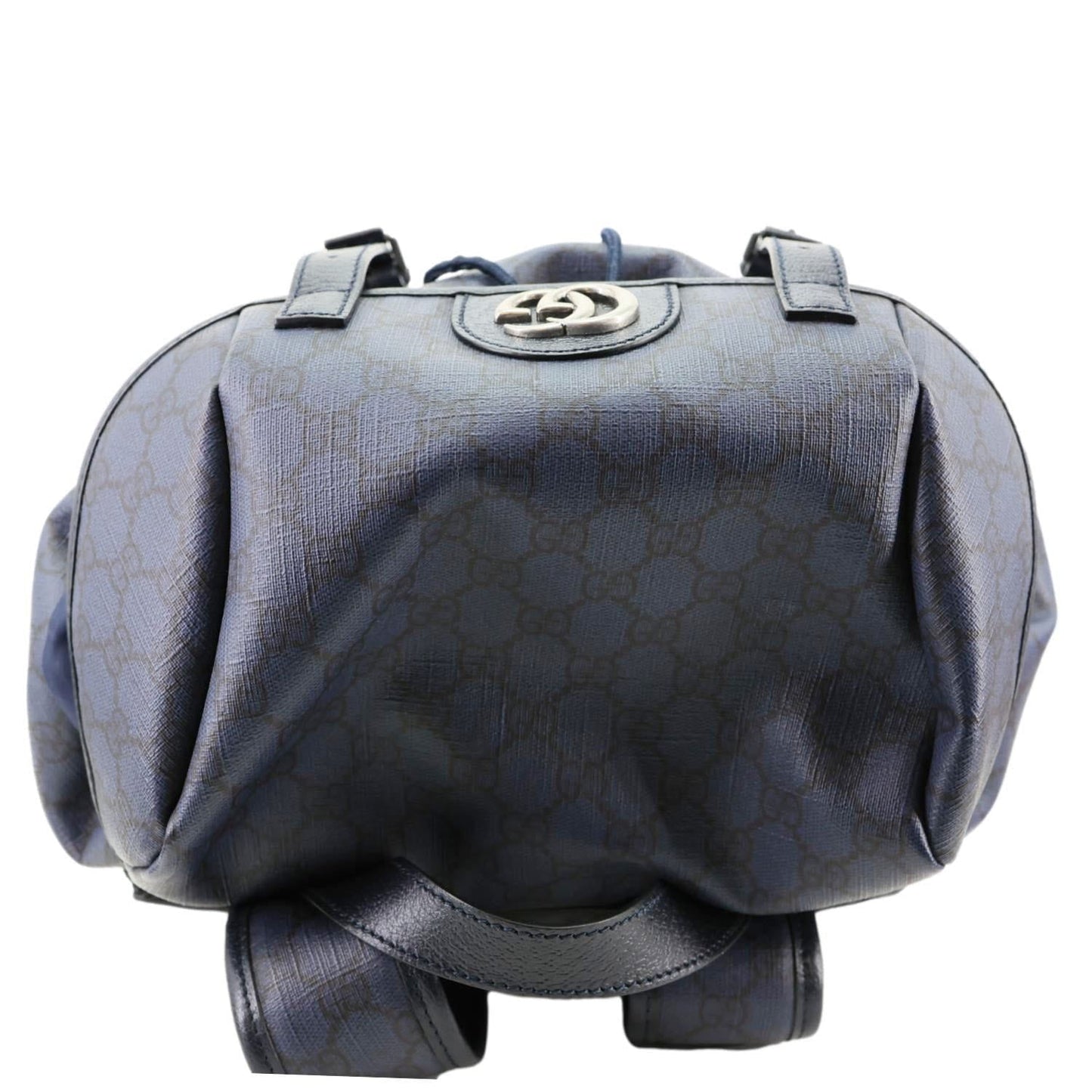 GUCCI Ophidia GG Supreme Canvas Backpack Navy Blue 598140