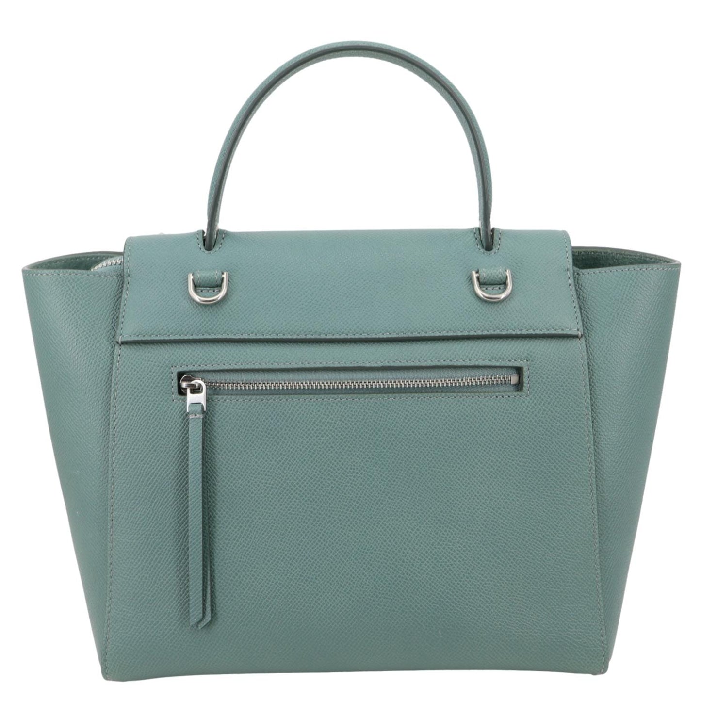 CELINE Micro Belt Grained Leather Shoulder Bag Sage Green