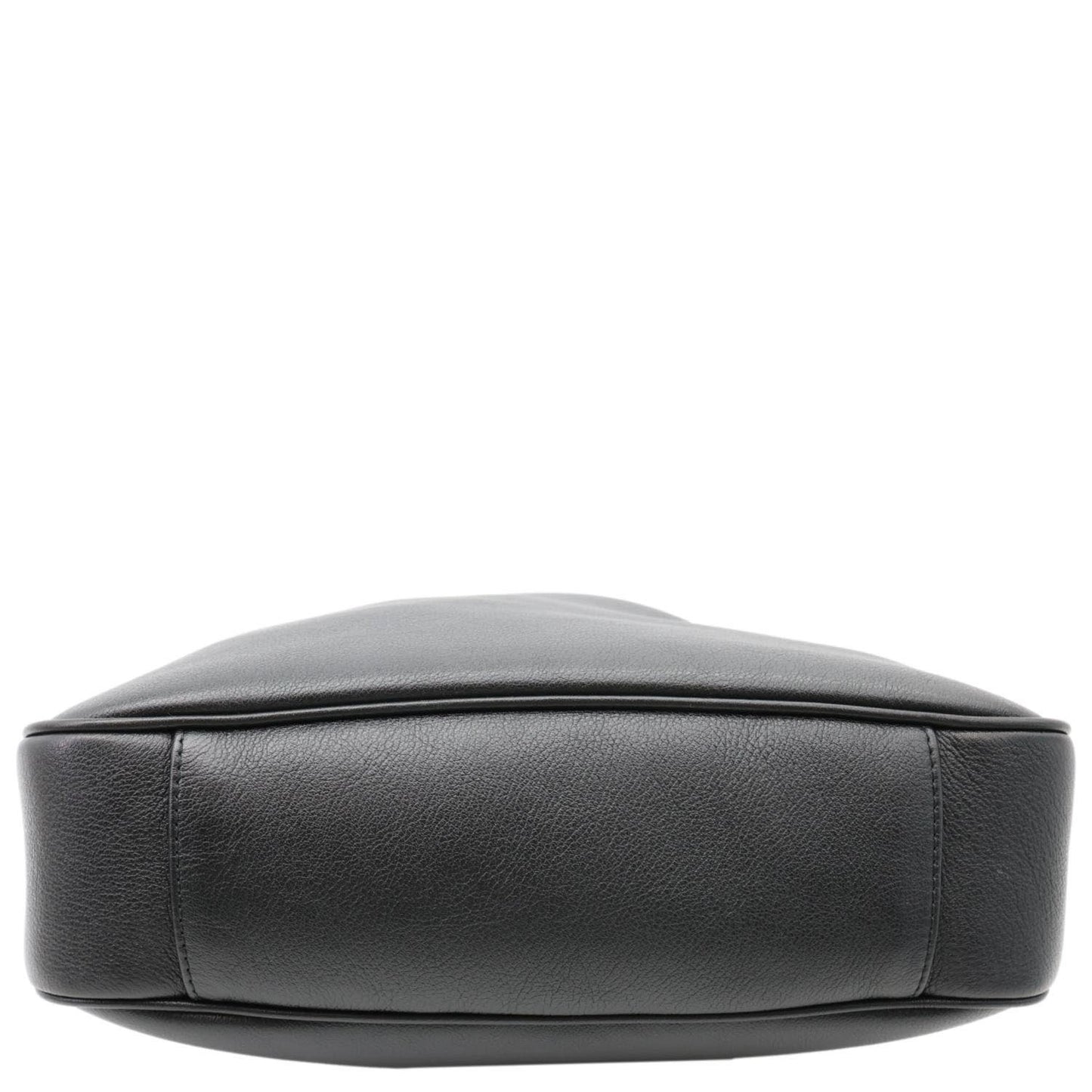 GUCCI Diana Medium Leather Top Handle Shoulder Bag Black 746124