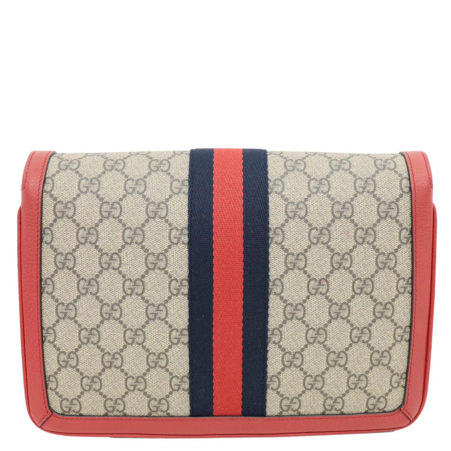GUCCI Queen Margaret Medium GG Supreme Canvas Shoulder Bag Red 524356
