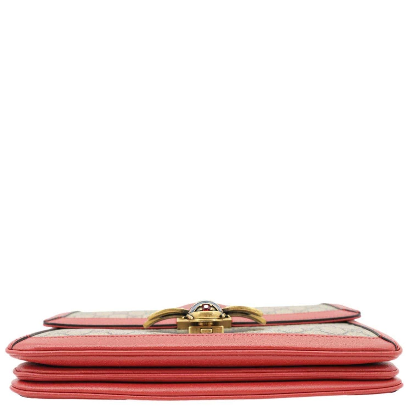 GUCCI Queen Margaret Medium GG Supreme Canvas Shoulder Bag Red 524356