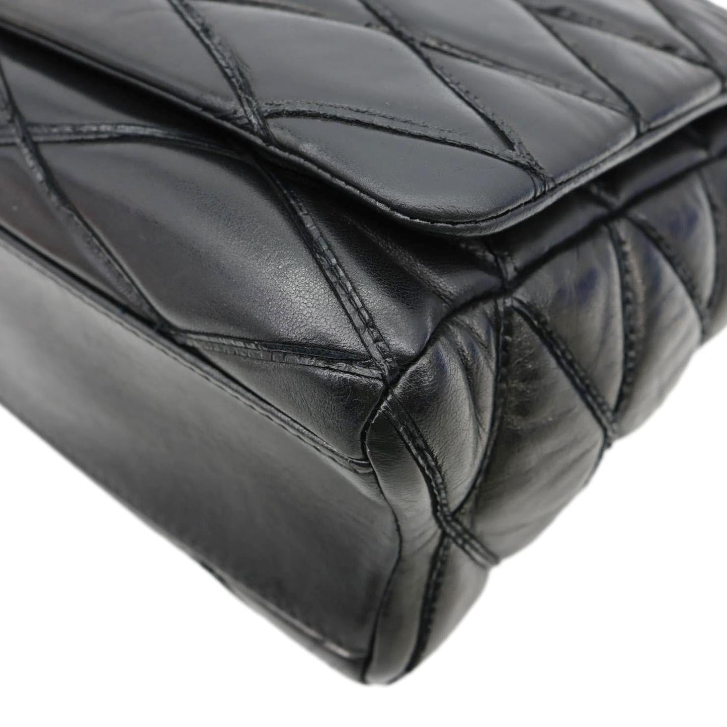 LOUIS VUITTON GO-14 MM Malletage Quilted Lambskin Leather Crossbody Bag Black