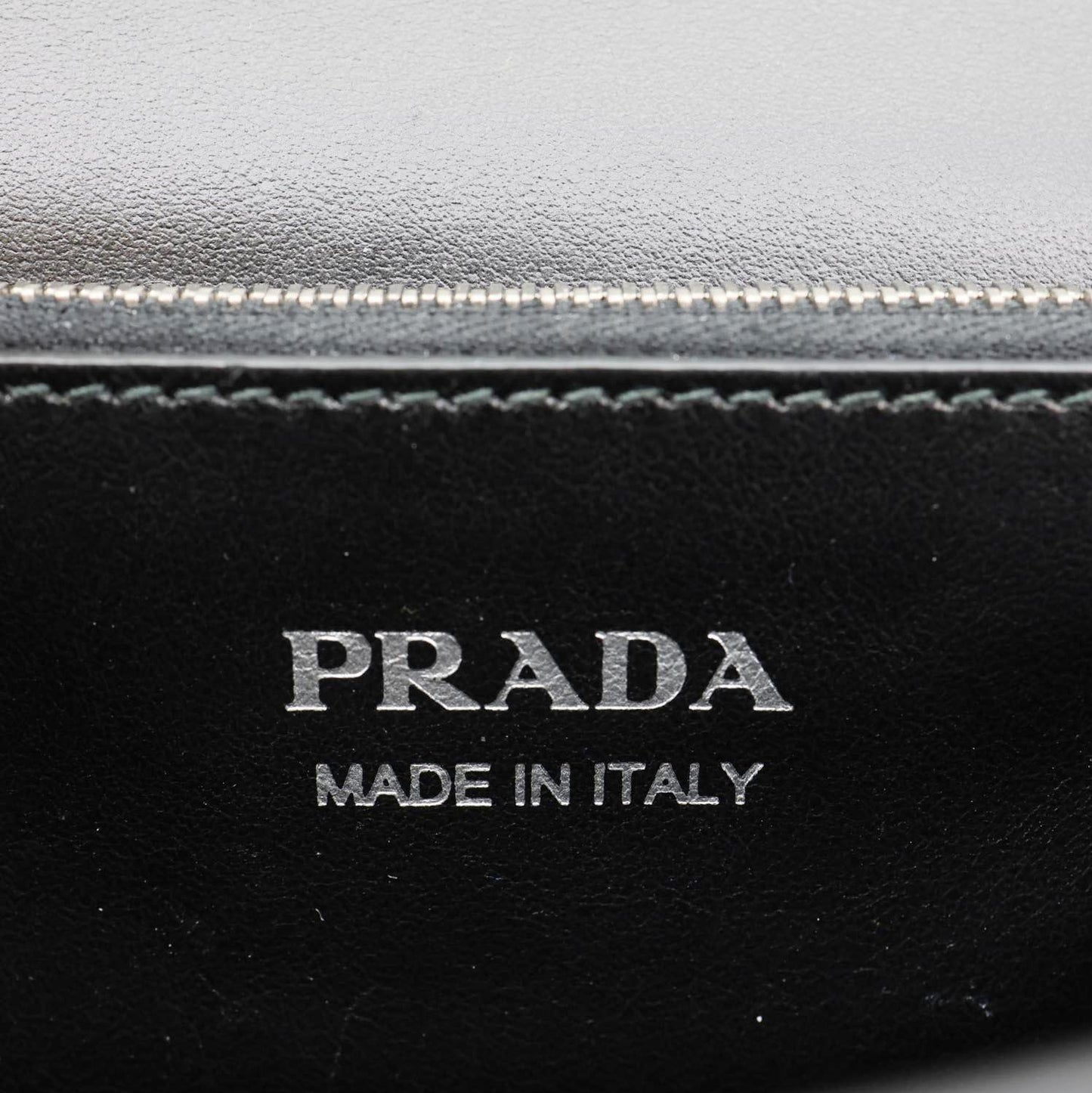 PRADA Studded Elektra Saffiano Leather Crossbody Bag Black