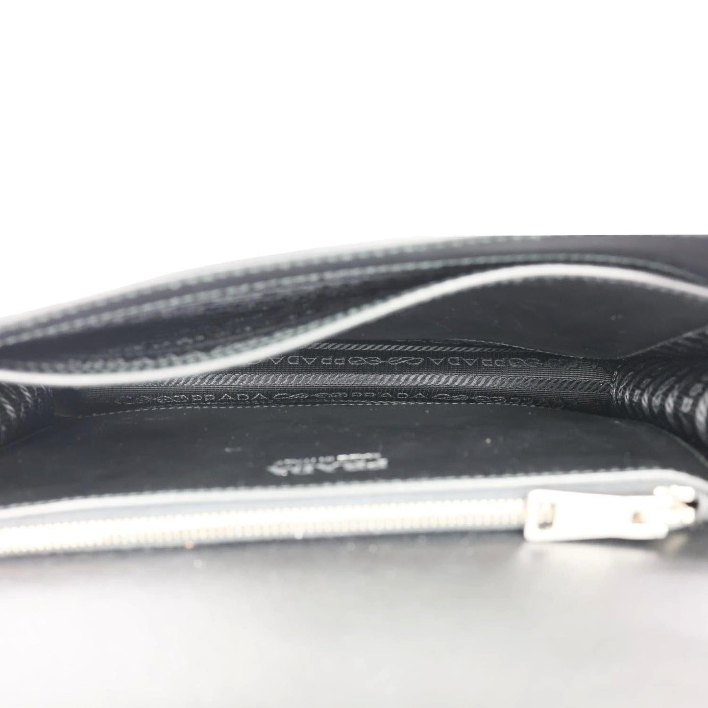 PRADA Studded Elektra Saffiano Leather Crossbody Bag Black