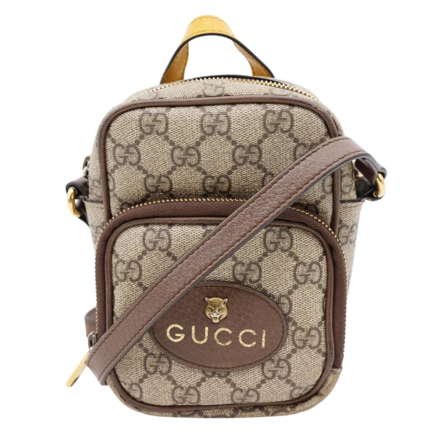 Gucci Neo   Mini GG Supreme Canvas Crossbody Bag Beige 658556